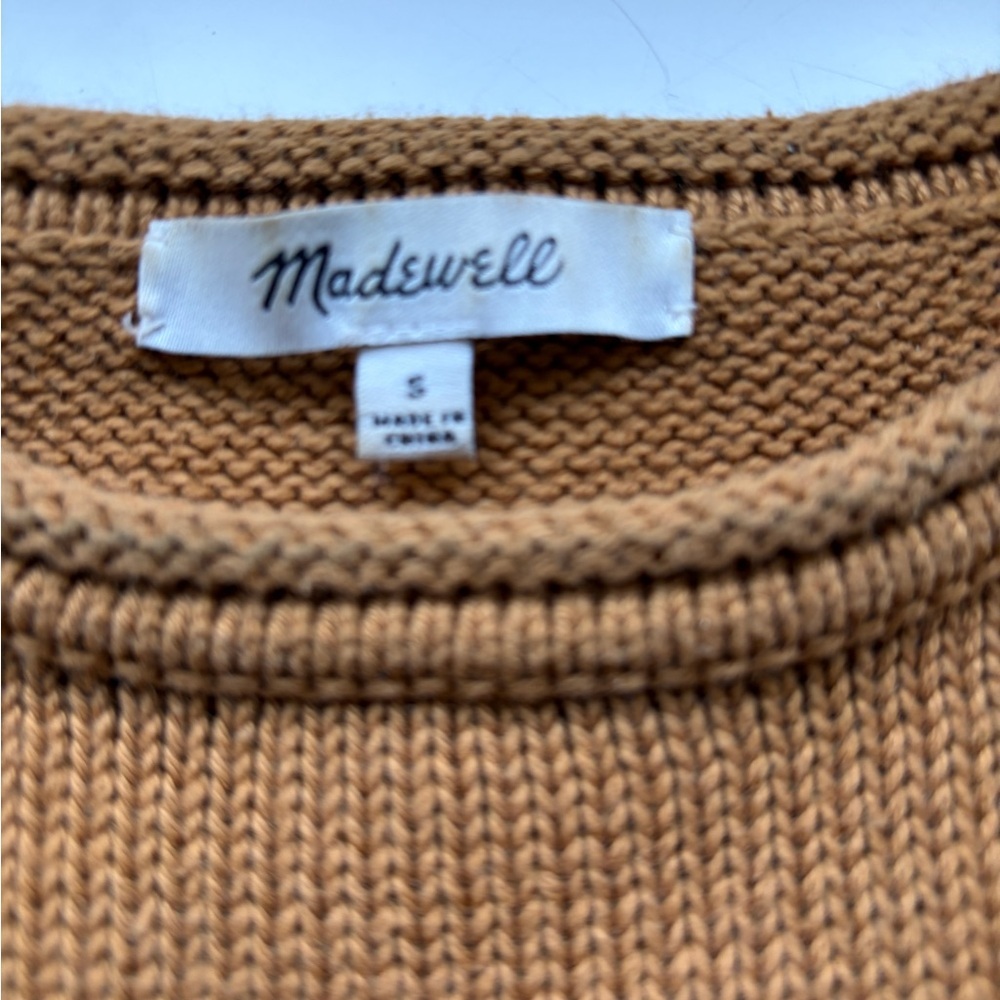 Madewell Conway Pullover Sweater! 100% cotton, Like New! - Picture 9 of 10